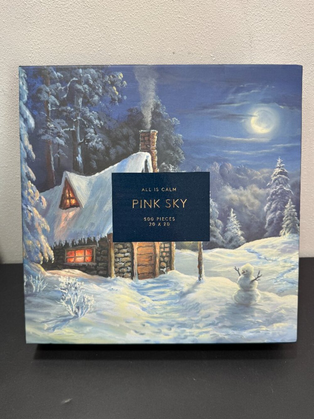 Winter Wonderland All Is Calm 🔴2/$20🔴Pink Sky 500 Pieces jigsaw puzzle